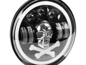 Arbeitsleuchte LED Totenkopf zusätzlich dekorativ 12v 24v amio 03695