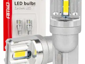 Standard T10 W5W 2x1860 SMD fehér 12V 24V Amio 03719 LED izzók