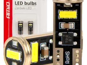 LED izzók canbus t10e w5w 3x2055 smd fehér 12v 24v amio 03720