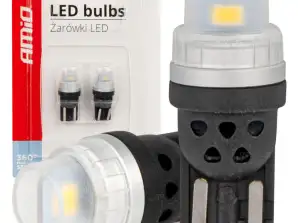 LED-polttimot 360 Pure Light -sarja Standard T10 W5W 2x3020 SMD Valkoinen 12V 24V Amio 03726