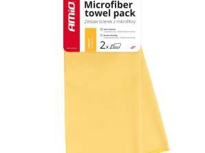 Mikrofasertuch zum Waschen, Reinigen, Autoinnenreinigung 30x40 cm 2 Stk. amio 03745