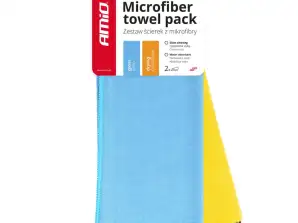 Mikrofasertuch Set zum Trocknen und Glas 30x40cm 300/600g 2-tlg. AMIO 03749