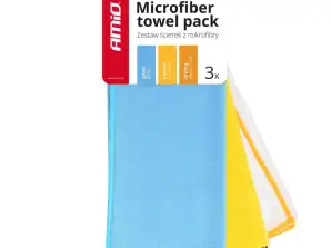 Mikrofaser-Tuchset 30x40cm 275/300/600g 3 Stück amio 03750