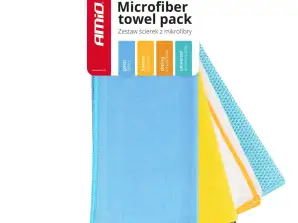 Mikrofaser Tuch Set 30x40 cm 4 Stk. 275/300/350/600g amio 03751
