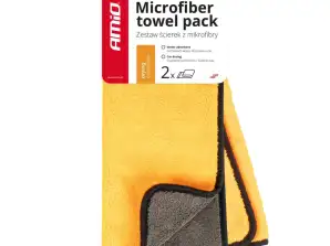 Mikrofaser-Stofftuch zum Trocknen von Autolack 30x40 cm 2 Stück amio 03752