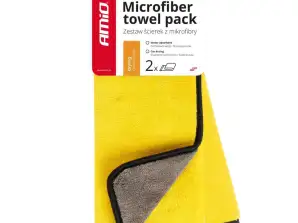 Mikrofaserhandtuch zum Trocknen Auto Auto 30x40 cm 2 Stück amio 03755