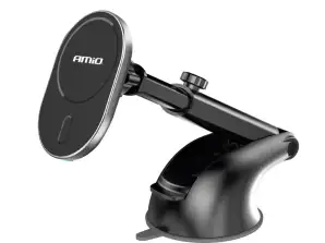 Autotelefonhalter mit induktivem Ladegerät für Windschutzscheibe Cockpit My Mag 15W amio 03771