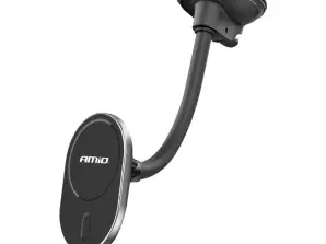 Support de téléphone de voiture avec chargeur inductif pour pare-brise cockpit my mag 15w amio 03772