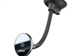 Support de téléphone de voiture avec chargeur inductif pour cockpit de pare-brise my mag 15w amio 03777