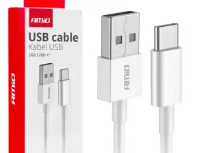 Câble de charge USB A USB C 2A 100cm Fulllink Amio 03893