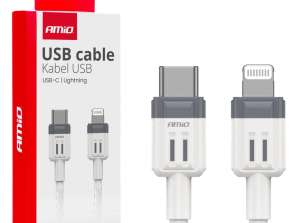 USB C Charging Cable iPhone Lightning Fulllink 20W 100cm amio 03910