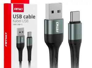 USB A USB C 3A Câble de charge 200cm fulllink amio 03912
