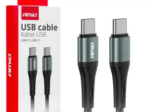 Câble de charge usb c usb c 60w 100cm fulllink amio 03914
