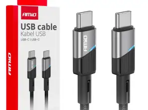 Câble de charge usb c usb c 60w 200cm fulllink amio 03927