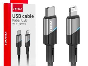 USB C Charging Cable for iPhone Lightning 20w 100cm amio 03928