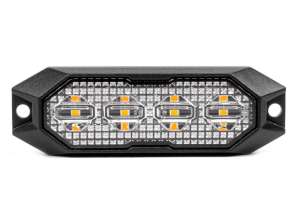 Litteä varoitussalama 4x3w led r65 r10 12v 24v amio 03929