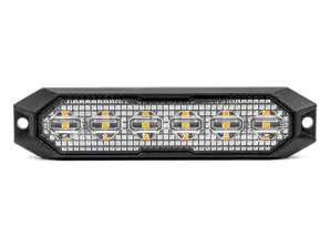 Litteä varoitus vilkkuva valo 6x3w LED R65 R10 12V 24V Amio 03930