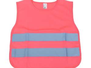 Reflekterende refleksvest for barn rosa amio 03987