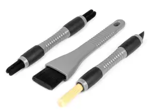 Set de cosméticos para automóviles pinceles para detalles automáticos 3 piezas. AMIO 04033