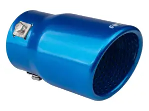 Embout de silencieux d’échappement en acier inoxydable bleu amio 04072