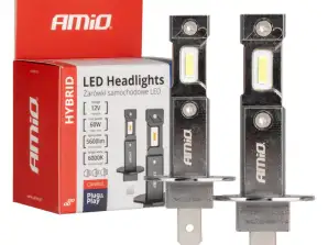 Auton polttimot led hybridi h1-sarja 6000k canbus 60w amio 04112