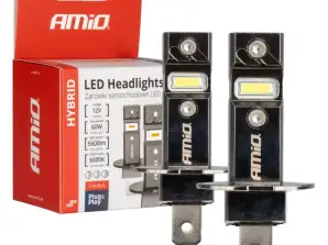 Auton polttimot led hybridi h3-sarja 6000k canbus 60w amio 04113