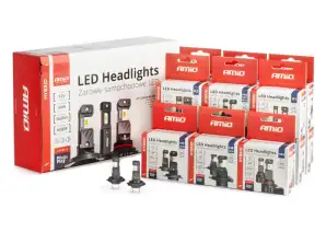 Auton led polttimot hybridi sarja h1 h3 h4 h7 hb3 hb4 6000k canbus 16 settiä. amio 04120