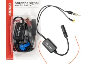 Antennesignaalversterker 12V DAB FM Amio 04134