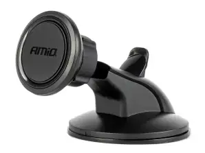 Support de téléphone de voiture magnétique pour ventouse de pare-brise 360° amio 04142