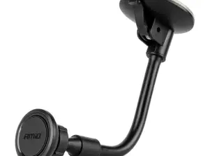 Support de téléphone de voiture magnétique pour ventouse de pare-brise flexible 360° amio 04143
