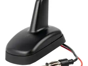 Auto-antenne met versterker universeel haai-type met DIN-connector Amio 04159