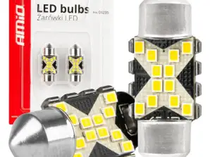 LED-polttimot canbus festoon c5w 12smd 2016 31mm valkoinen 12v 24v amio 04235