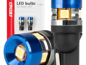 LED-lamput canbus t10 w5w 5smd 3030 valkoinen 12v 24v amio 04240