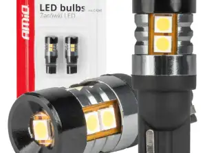 Led izzók canbus t10 w5w 9 smd 3030 fehér 12v 24v amio 04241