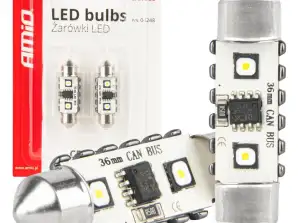LED-polttimot canbus festoon c5w 2smd 3838 36mm valkoinen 12v 24v amio 04248