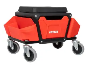 Workshop Chair on Wheels with Tool Storage 150kg amio 04268
