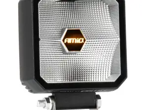 Προβολέας αλογόνου λαμπτήρα εργασίας led 30w combo 12v 24v amio 04394
