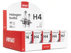 H4 Halogenlampen Set 12V 60/55W UV-Filter E8 20Stk AMIO 04401