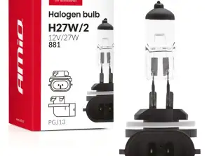 Ampoule halogène h27w/2 881 pgj13 12v 27w amio 04413