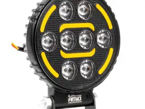 Darba lukturis halogēna led prožektors awl80 48w 2400lm 12v 24v amio 04424