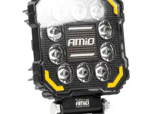Work lamp halogen led searchlight awl81 48w 3000lm 12v 24v amio 04425