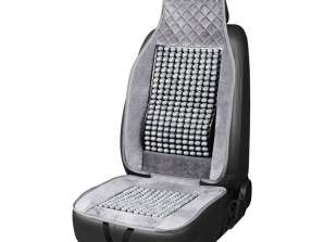 Sitzmatte perlenförmig grau perlen für Auto 45x120cm csm 17 amio 04430