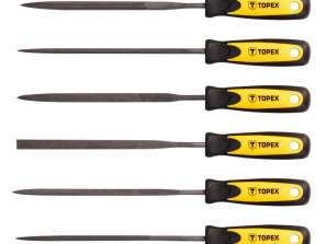 TOP 06A010 Limes à conifères pour métal. Lot de 6 pièces