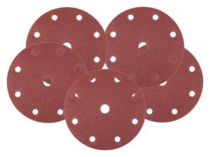 Schuurmiddelen 150 mm. P80. 5 stuks. met 9 gaten voor 04 721