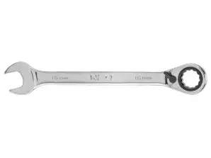 Flatnøkkel med patenthylse og bryter 16 mm