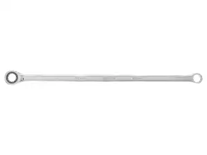 Zweiseitiger Ringschlüssel mit Ratsche. Länge 12 mm