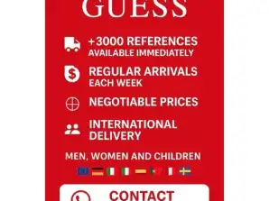 Guess Jeans χονδρέμπορος: ρούχα, αξεσουάρ, τσάντες... Για άνδρες, γυναίκες και παιδιά