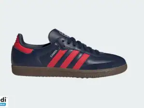 ČIŽMY ADIDAS JQ4037 ORIGINALS SAMBA ARSENAL NÁMORNÍCKA MODRÁ ČERVENÁ