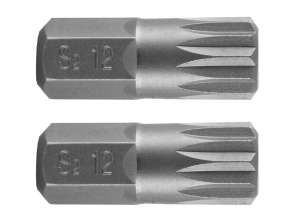 Spline gals M12 x 30 mm. S2 x 2 gab.