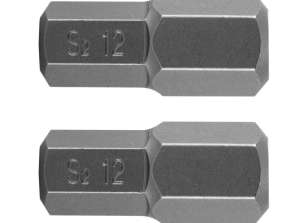 HEX bit 12 x 30 mm. S2 x 2 pcs.